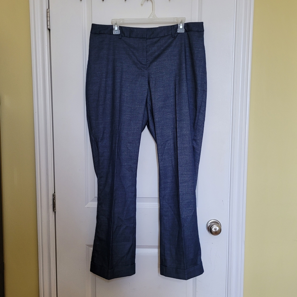 Lane Bryant pants Lena style trousers curvy plus size 16 regular dark blue new